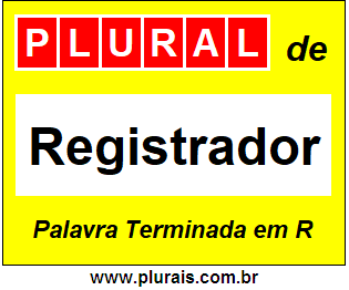 Plural de Registrador