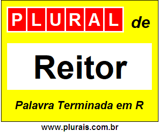 Plural de Reitor