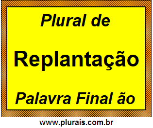 Plural de Replantação