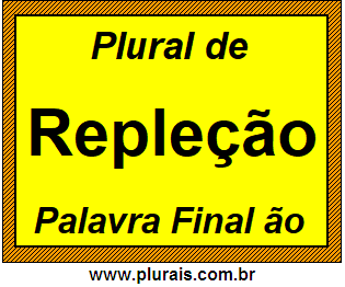 Plural de Repleção