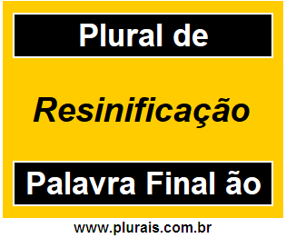 Plural de Resinificação