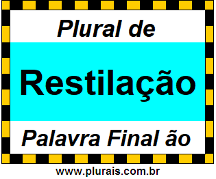 Plural de Restilação