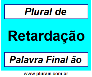 Plural de Retardação