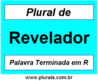 Plural de Revelador