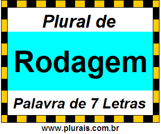 Plural de Rodagem