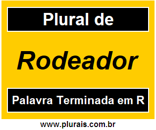 Plural de Rodeador