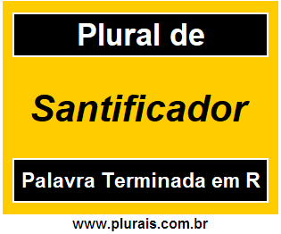 Plural de Santificador