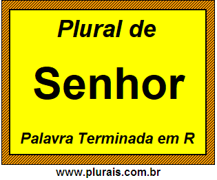 Plural de Senhor