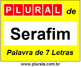 Plural de Serafim