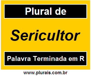 Plural de Sericultor