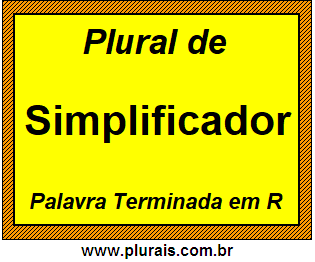 Plural de Simplificador