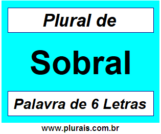 Plural de Sobral