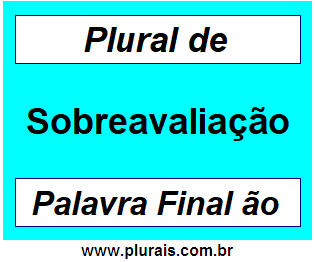 Plural de Sobreavaliação