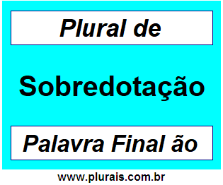 Plural de Sobredotação