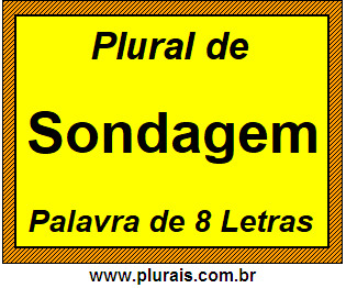 Plural de Sondagem