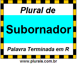 Plural de Subornador