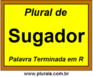 Plural de Sugador