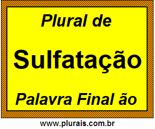 Plural de Sulfatação