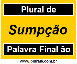 Plural de Sumpção