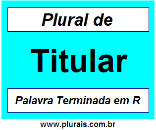 Plural de Titular