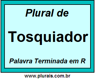 Plural de Tosquiador