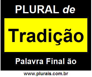 Plural de Tradição