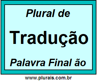 Plural de Tradução