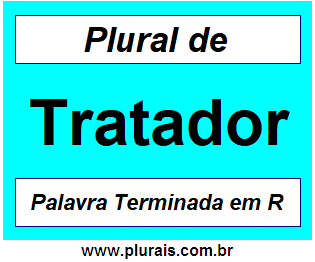 Plural de Tratador