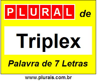 Plural de Triplex