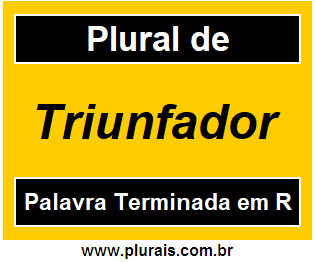 Plural de Triunfador