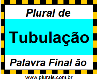 Plural de Tubulação