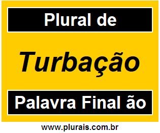 Plural de Turbação