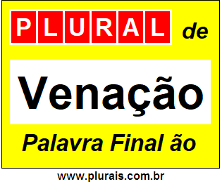 Plural de Venação