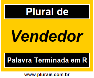 Plural de Vendedor