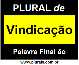 Plural de Vindicação