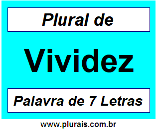 Plural de Vividez