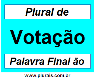 Plural de Votação